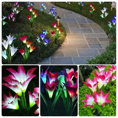 SunBloom Solar-Sonnenblumen-Gartenleuchten