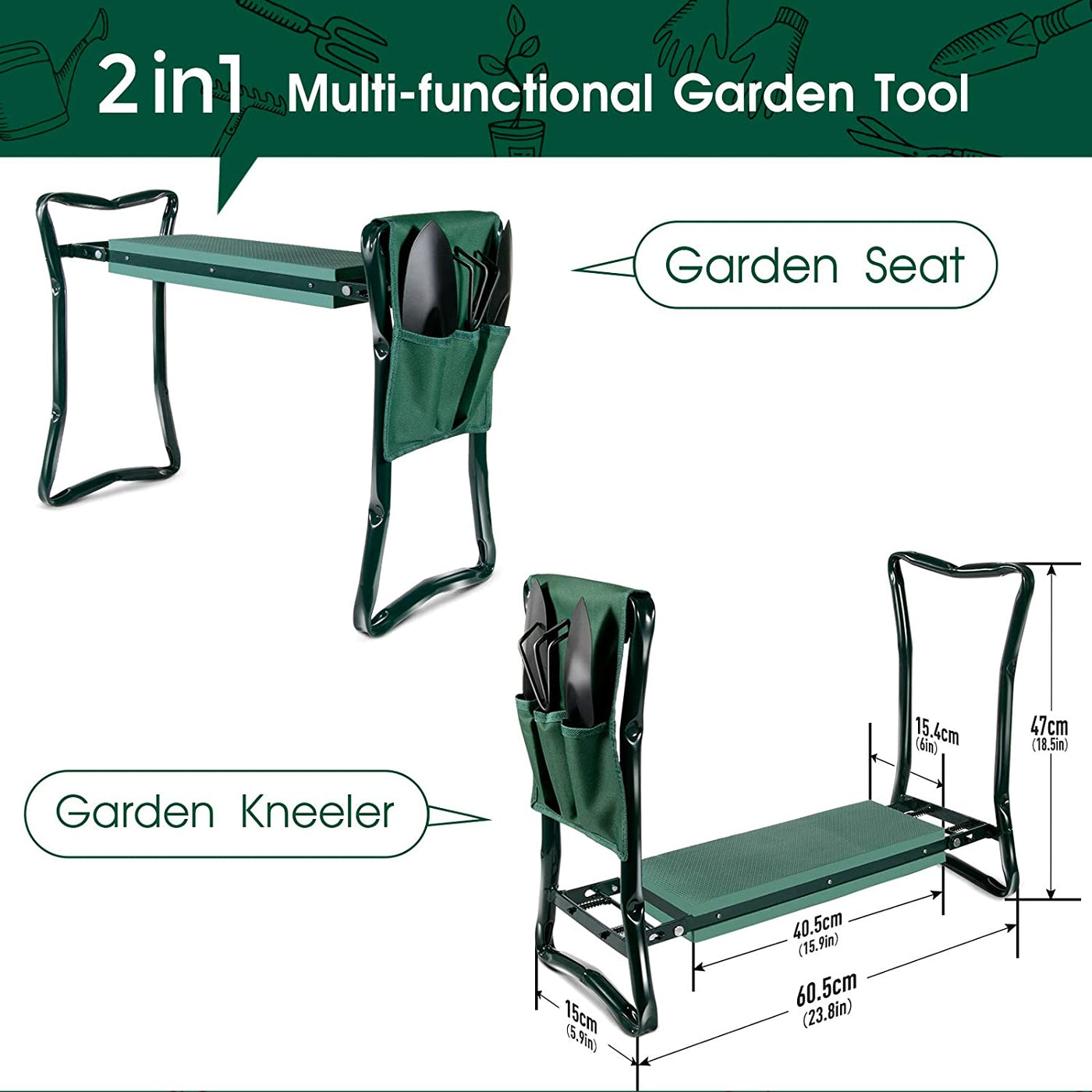 Multifunktionaler Garten-Kniehebel & Sitz