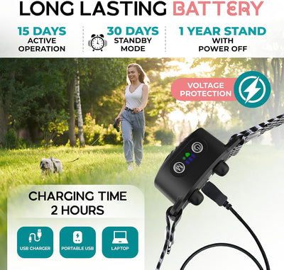 PETCALM Mini – Antibellhalsband für kleine Hunde mit Ton & Vibration