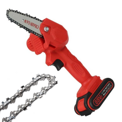 CHAINCUT PRO – Elektrische Akku-Kettensäge – Leicht & leistungsstark für Gartenarbeiten