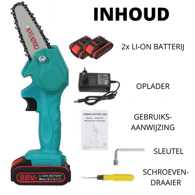 CHAINCUT PRO – Elektrische Akku-Kettensäge – Leicht & leistungsstark für Gartenarbeiten