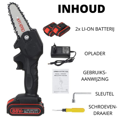 CHAINCUT PRO – Elektrische Akku-Kettensäge – Leicht & leistungsstark für Gartenarbeiten