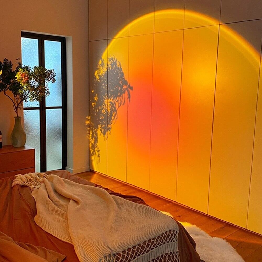 GOLDEN GLOW – Sunset Lampe für stimmungsvolles Licht & goldene Entspannung