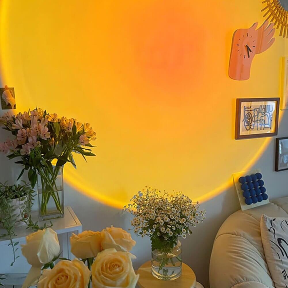 GOLDEN GLOW – Sunset Lampe für stimmungsvolles Licht & goldene Entspannung