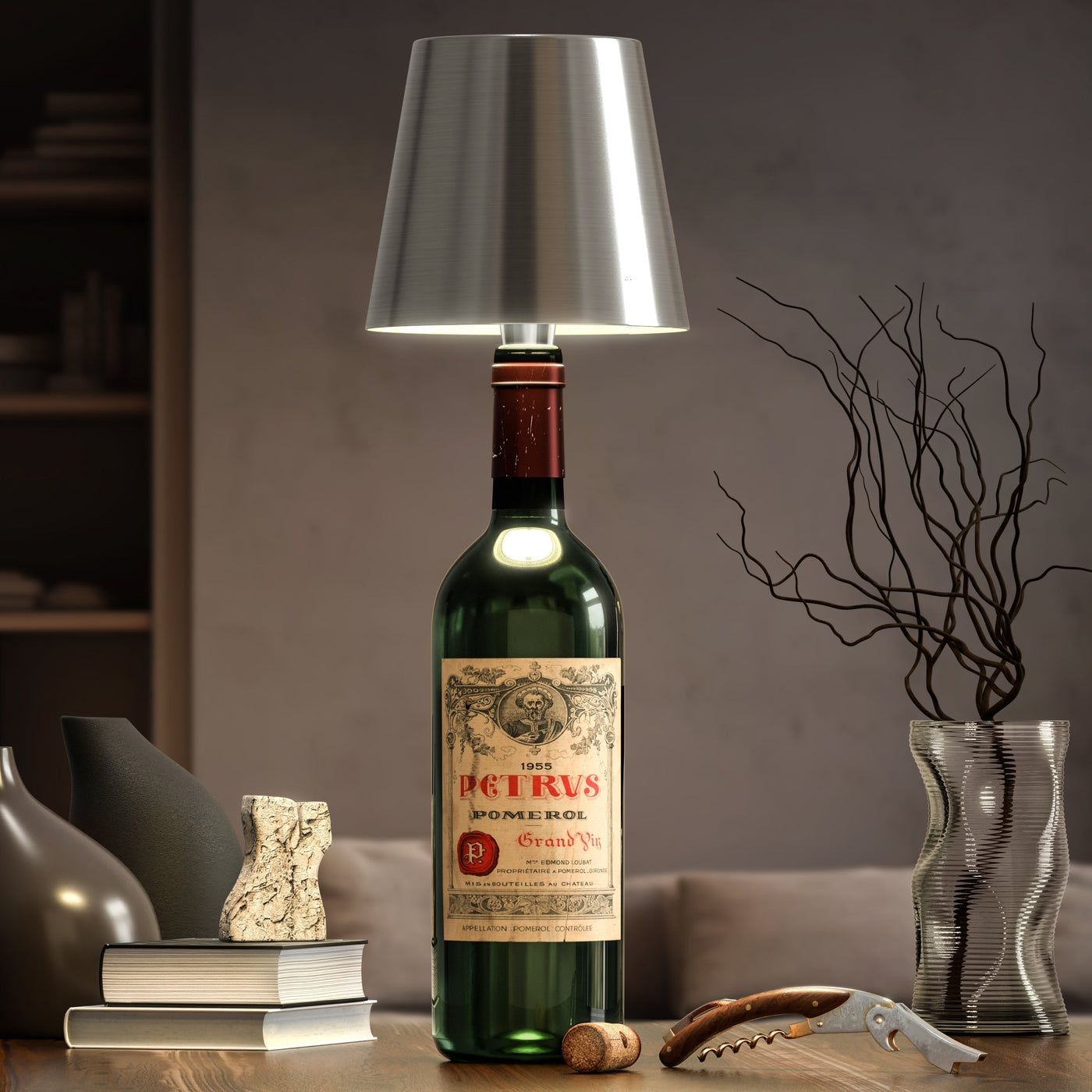 LumiBottle Kabellose Flaschenlampe – Warmweiß LED
