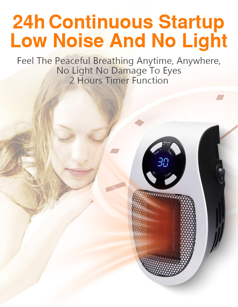 PowerHeater Tragbarer Elektrischer Heizlüfter