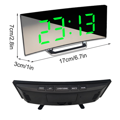 Curve-Clock | Gebogener LED-Digitalwecker