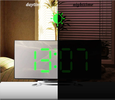 Curve-Clock | Gebogener LED-Digitalwecker