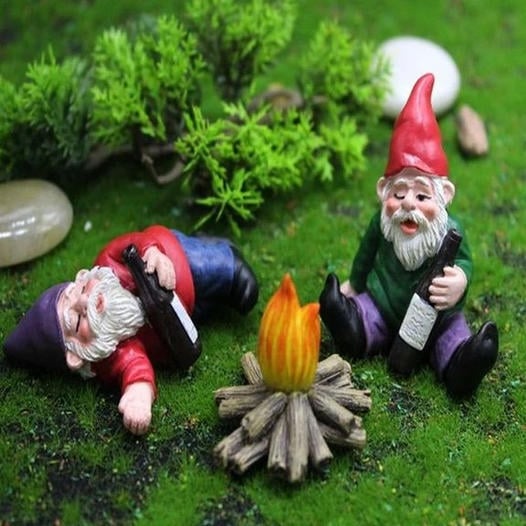TipsyGnomes Lustige Betrunkene Gartenzwerge